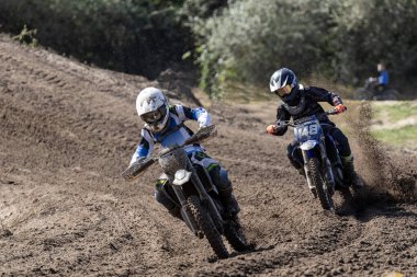 Macaristan Bugyi. 01 Ekim 2023: CL4 Offroad Motocross Şampiyonası Elit MX1, MX2,