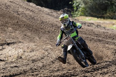 Macaristan Bugyi. 01 Ekim 2023: CL4 Offroad Motocross Şampiyonası Elit MX1, MX2,