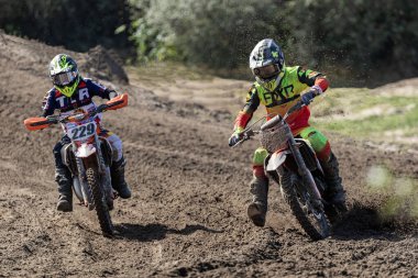 Macaristan Bugyi. 01 Ekim 2023: CL4 Offroad Motocross Şampiyonası Elit MX1, MX2,