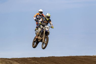 Macaristan Bugyi. 01 Ekim 2023: CL4 Offroad Motocross Şampiyonası Elit MX1, MX2,