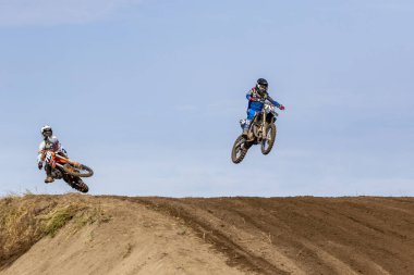 Macaristan Bugyi. 01 Ekim 2023: CL4 Offroad Motocross Şampiyonası Elit MX1, MX2,