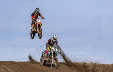 Macaristan Bugyi. 01 Ekim 2023: CL4 Offroad Motocross Şampiyonası Elit MX1, MX2,