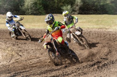 Macaristan Bugyi. 01 Ekim 2023: CL4 Offroad Motocross Şampiyonası Elit MX1, MX2,