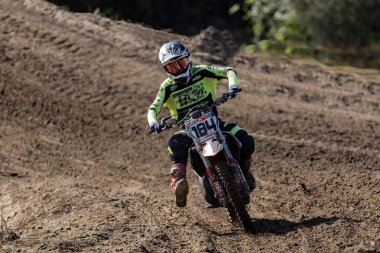 Macaristan Bugyi. 01 Ekim 2023: CL4 Offroad Motocross Şampiyonası Elit MX1, MX2,