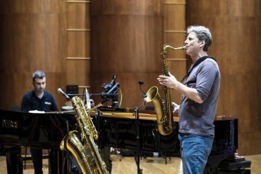 Gyor Macaristan - 02 Aralık 2022 Boogie Woogie festivali. Richter Hall Festivali 'nde Dniel Balzs Üçlüsü ve daha birçok canlı müzik çalıyor.. 