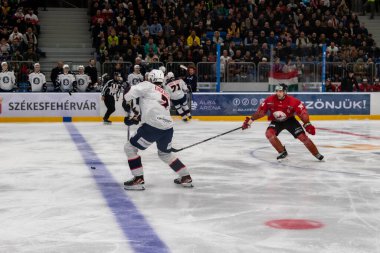 Macaristan Szekesfehervar 19. Nisan. - 24. Macaristan, Norveç buz hokeyi maçını 2-1 kazanarak kazandı..  