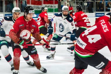 Macaristan Szekesfehervar 19. Nisan. - 24. Macaristan, Norveç buz hokeyi maçını 2-1 kazanarak kazandı..  