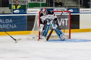 Macaristan Szekesfehervar 19. Nisan. - 24. Macaristan, Norveç buz hokeyi maçını 2-1 kazanarak kazandı..  
