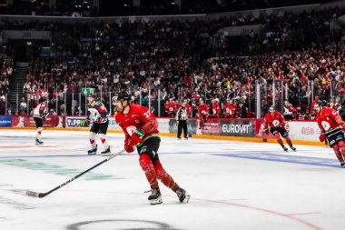 Budapeşte Macaristan Mayıs. 07 2024 Kanada - Macaristan hokey maçında her iki ülke milli takımları da yer aldı. Kanada - Macaristan 4: 0 