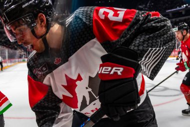 Budapeşte Macaristan Mayıs. 07 2024 Kanada - Macaristan hokey maçında her iki ülke milli takımları da yer aldı. Kanada - Macaristan 4: 0 