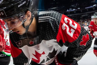 Budapeşte Macaristan Mayıs. 07 2024 Kanada - Macaristan hokey maçında her iki ülke milli takımları da yer aldı. Kanada - Macaristan 4: 0 