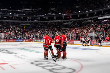 Budapeşte Macaristan Mayıs. 07 2024 Kanada - Macaristan hokey maçında her iki ülke milli takımları da yer aldı. Kanada - Macaristan 4: 0 