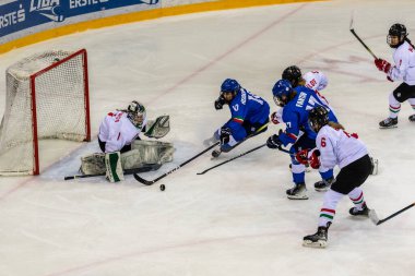 Macaristan Budapeşte 7 Ocak 2025 Bayanlar Dünya Buz Hokeyi Şampiyonası Macaristan 4-0