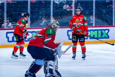 Macaristan Budapeşte 2 Mayıs 2025: Buz Hokeyi Dünya Şampiyonası ısınma maçı. Canda - Macaristan 6-0