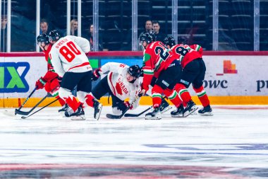 Macaristan Budapeşte 2 Mayıs 2025: Buz Hokeyi Dünya Şampiyonası ısınma maçı. Canda - Macaristan 6-0