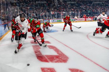 Macaristan Budapeşte 2 Mayıs 2025: Buz Hokeyi Dünya Şampiyonası ısınma maçı. Canda - Macaristan 6-0