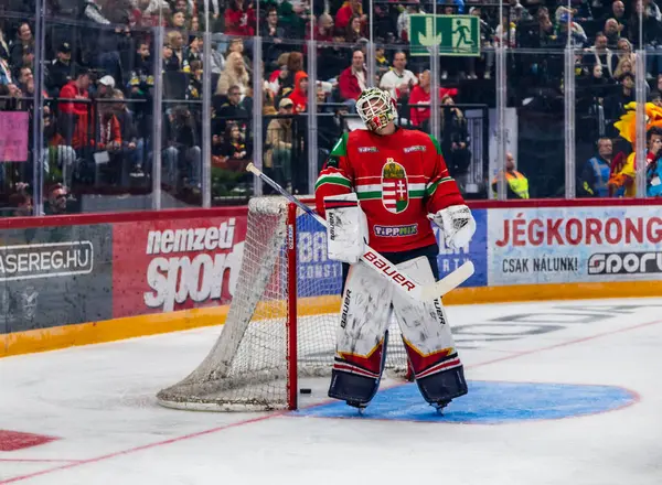 Macaristan Budapeşte 2 Mayıs 2025: Buz Hokeyi Dünya Şampiyonası ısınma maçı. Canda - Macaristan 6-0