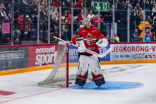 Macaristan Budapeşte 2 Mayıs 2025: Buz Hokeyi Dünya Şampiyonası ısınma maçı. Canda - Macaristan 6-0