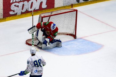 Macaristan Budapeşte 2 Mayıs 2025: Dünya Şampiyonası buz hokeyi karşılaşması Slovenya - Macaristan 4 - 2