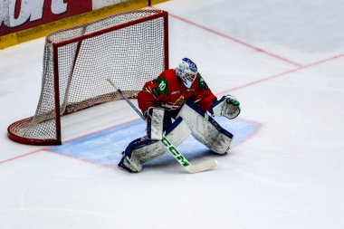 Macaristan Budapeşte 2 Mayıs 2025: Dünya Şampiyonası buz hokeyi karşılaşması Slovenya - Macaristan 4 - 2