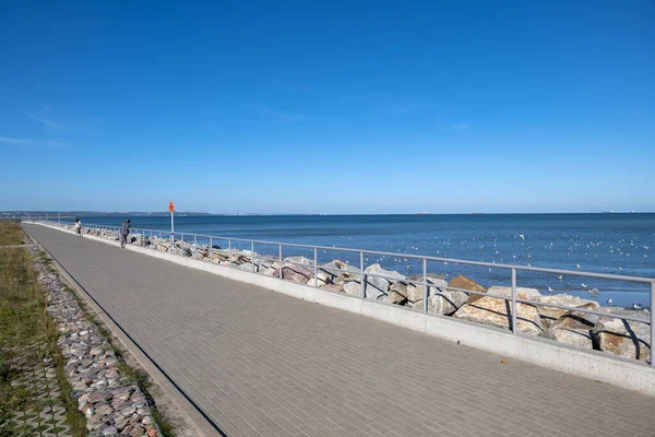 Passeio Westerplatte Longo Golfo Gdansk Mar Báltico Gdansk Polónia — Fotografia de Stock