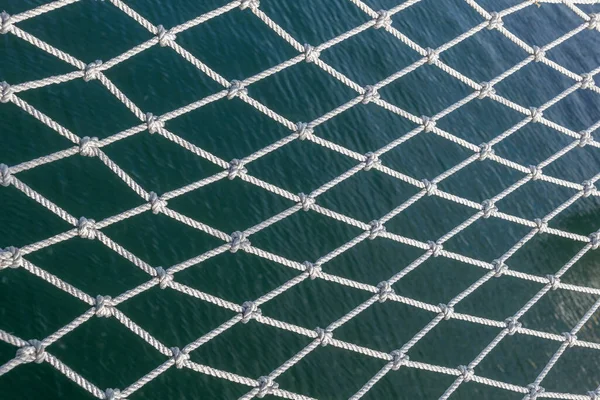Safety Net Sailing Ship Sea Abstract Background — Stock Photo, Image