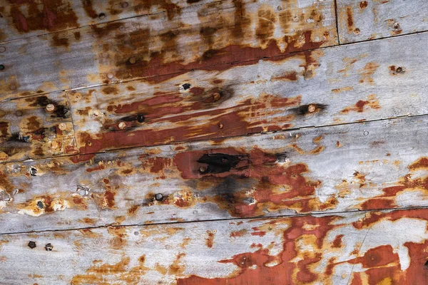 Old Wooden Boat Weathered Vintage Background Aged Planks Wood Peeling — Stock Photo, Image