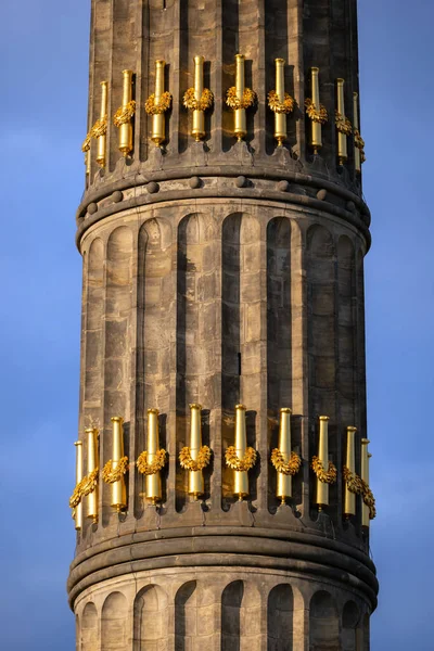 Victory Column Architectural Details City Berlin Germany Massive Solid Blocks — Stock Photo, Image