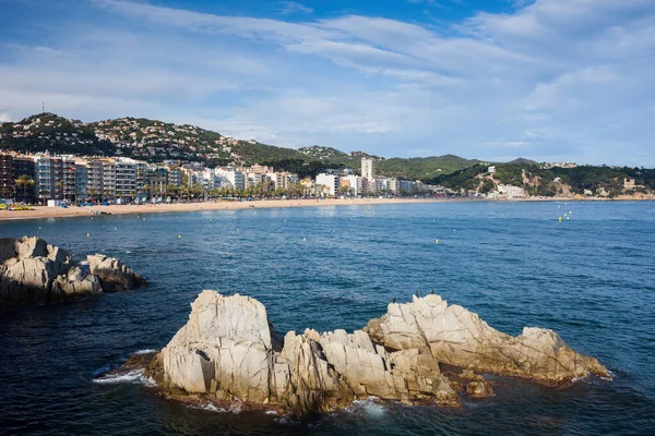 Lloret Mar Ciudad Turística Costera Costa Brava Mar Mediterráneo Cataluña — Foto de Stock