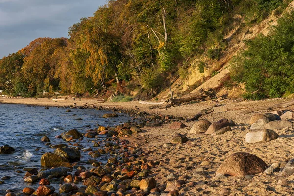 Baltic Sea Shore Gdynia Poland Scenic Coastal Landscape Autumn Beach — Stock Photo, Image