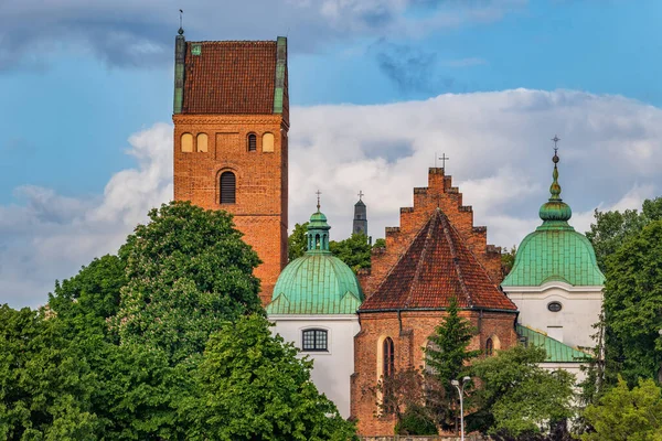 Церковь Святой Марии Городе Варшаве Польша Готическая Церковь Покрова Пресвятой — стоковое фото