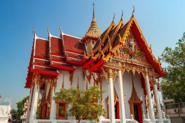 Wat Thewarat Kunchorn Worawihan (Wat Devaraj) temple in Bangkok, Thailand. clipart