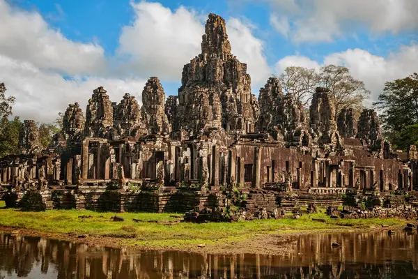 Bayon Temple Angkor Thom Great City Khmer Empire Siem Reap Imagen de archivo