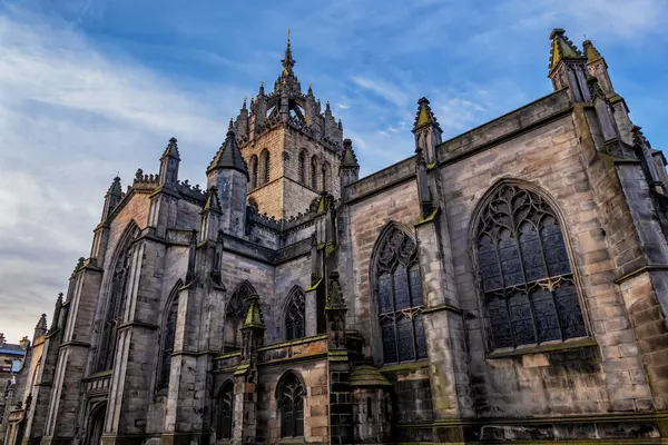 stock image Saint Giles Cathedral in Edinburgh, Scotland, UK. Gothic church founded in the 12th century.