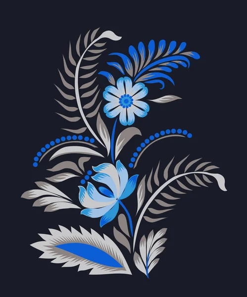 Vector Ζωγραφισμένα Κάρτα Ουκρανική Στολίδι Petrikovskaya Ζωγραφική Λουλούδια Για Σχεδιασμό — Διανυσματικό Αρχείο