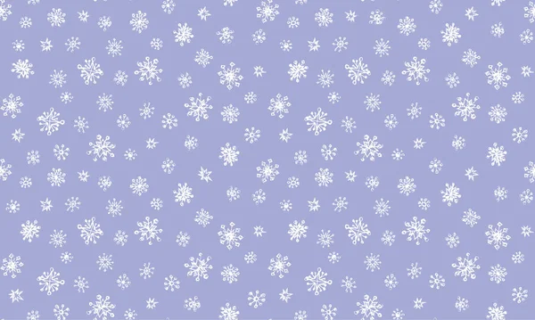 Cute Happy January Yule Eve Repeat Icy Crystal Star Shape — Image vectorielle