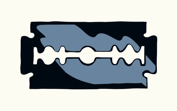 Close Donkergrijze Inkt Pen Handgetekende Drug Verslaafde Object Logo Embleem — Stockvector