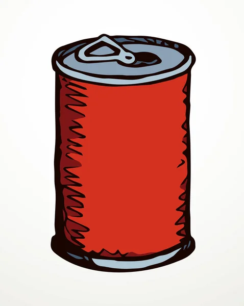 Closeup Tasty Pet Eat Sauce Jar Bank Tincan Box Cup — Stock Vector