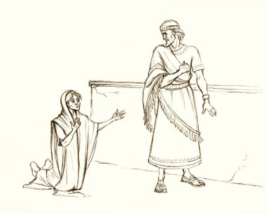 Kara El, yaşlı Yahudi Elisha 'yı şehir merkezine çekti. Ölü kafatası savaşı hikayesi. Acımasız, zalim, zalim Ahab öfkesi hayatı lanetliyor. Yasak, mutsuz, aç, aç, bitkin bir çocuk. Tanrı 'dan beyaz ekmek çizimine yardım etmesini iste.