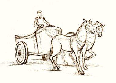 İncil Çağı güçlü güç hızı Yahudi erkek savaşçı kol 2 aygır muharebe zırhı Sezar 'ın beyaz toz sahnesine saldırdı. Yahudi savaşında siyah el çizildi İncil 'e ait bir hikaye İsrail. Tanrı eskiz sanatı.