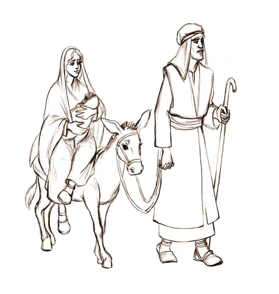 Josef Maria New Holy Saint Ride Run Mule Ass Animal — Stockfoto