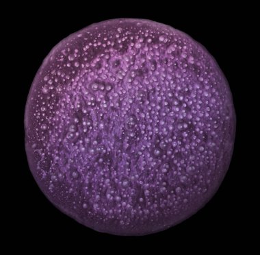 Geleceğin dev güneş sistemi gaz dış gezegeninin ışıltısı küre küre tutulması kayalık eklenti şeklindeki gökyüzü konsepti. Derin, parlak gece rock doğa güneş dışı dünya dış dünya fütürist sanat tasarımı