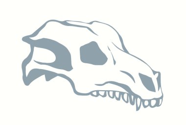 Kapalı büyük beyaz uzuv keçi bacağı kısmen antika eski çağ boğa kalça avı doğa unsurunu yer. Çizgi eli çizilmiş yaşlı koç yumurtası koyun gövdesi kaval kemiği köpek maması simgesi çizim çizimi