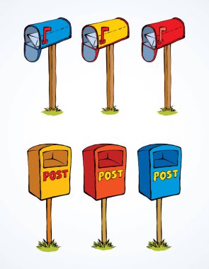 Beyaz gökyüzü arka planında Usa canlı metalik açık fatura gelen kutusu bayrağı. Parlak sarı, kırmızı, mavi el çizilmiş web medya nesnesi amblemi sanat antika karalama tarzında kağıt üzerine kalem ve metin için yer