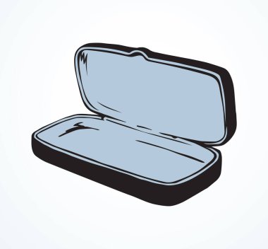 Eski boş güneş oküler RIM cüzdan ışık zemin üzerinde. Satır sevgilim siyah mürekkep el nesne logo piktogram amblemi başlık çerçevesi metin için kağıt yer retro sanat kontur oyulmuş tarzda çizilmiş. Closeup görünümü