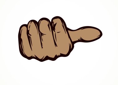 Eski gövde, beyaz kağıt üzerinde metin için oy işareti fikrini gösteriyor. Freehand 'ın ana hatları siyah mürekkep. Medya logosu piktogram amblem rozet konsepti. Eskimiş sanat karalama tarzında baştan savma. Görüntüyü kapat