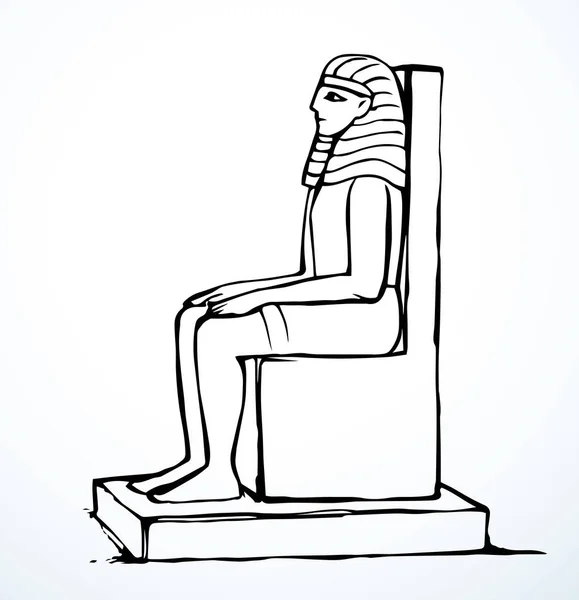 Giza Kair Logo Ikona Znak Luxor Palac Wschodnia Afryka Amon — Wektor stockowy