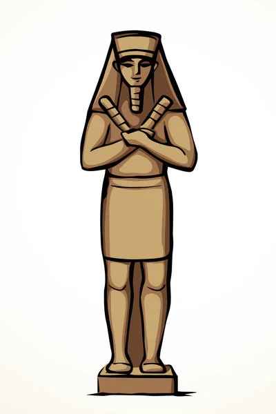 Giza Cairo Sphinx City Logo Icon Sign Luxor Palace Africa — Stock Vector