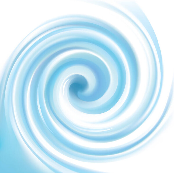 Vibrant teal soft helix rotary vertigo curvy twister moving spray bend eddy surface. Volute graphic light torsed gyration flow cool ice. Shiny pure bright turquoise color curly center space for text