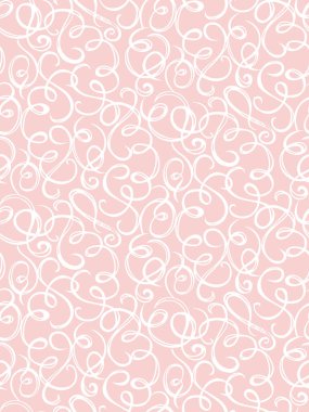 Garip romantik karmaşa kırmızı renk yuvarlak kıvrımlı yay düğümler açık iş düşkünü. Pembe mürekkep çizgisel çizim el çizimi sanat retro curlicue klasik whorl funky tarzı hafif turuncu kağıt